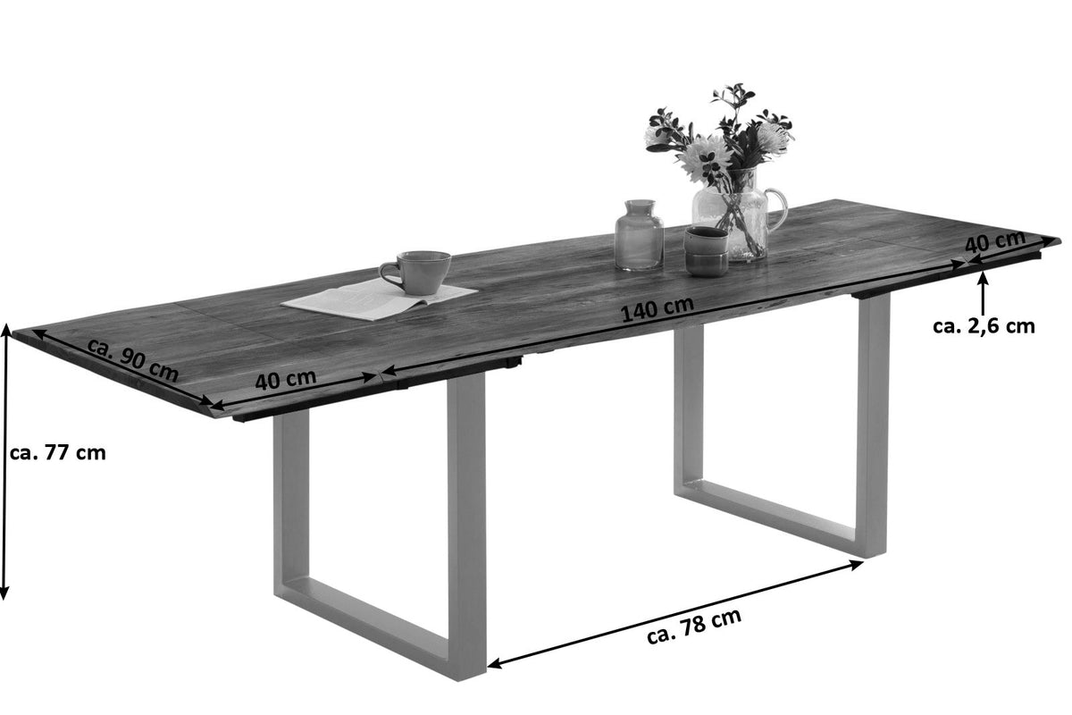 #140(220)x90 #nussbaumfarben #silber