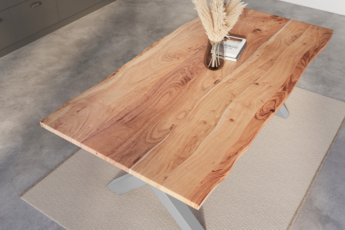 #180x90 #naturfarben #x-gestellsilber