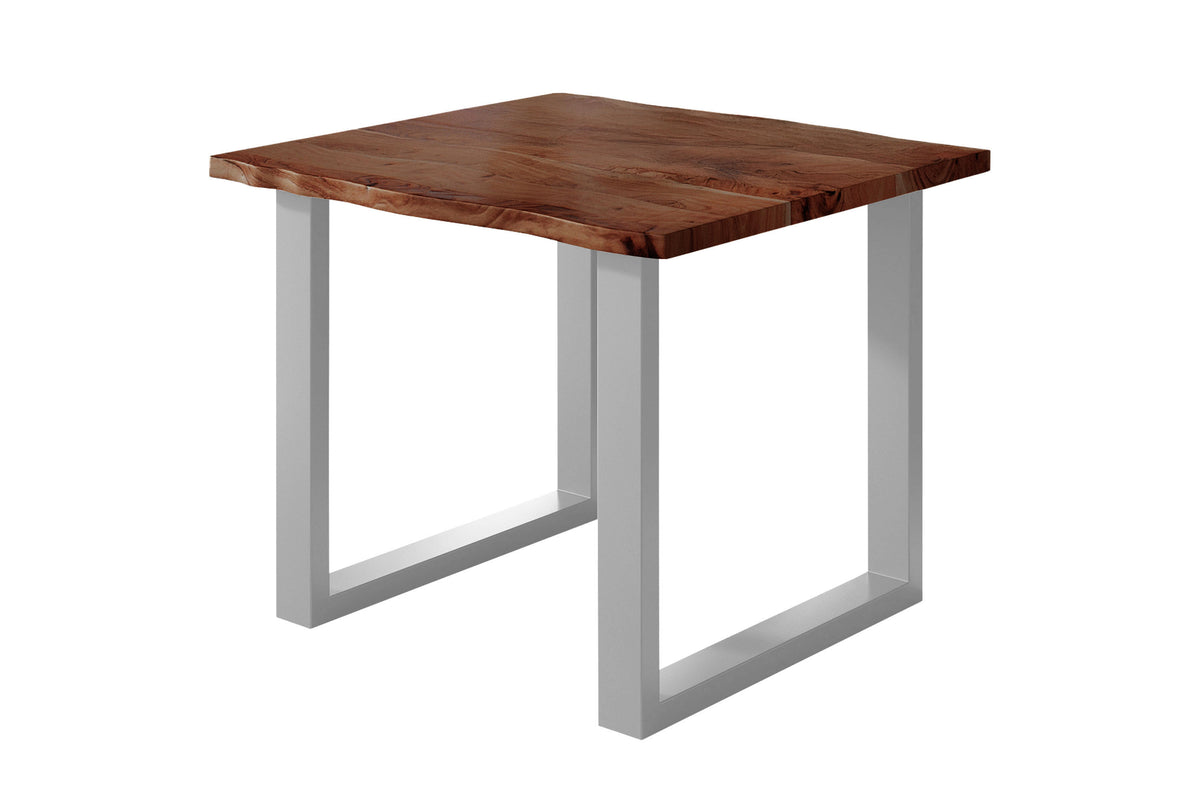 #80x80 #nussbaumfarben #u-gestellsilber