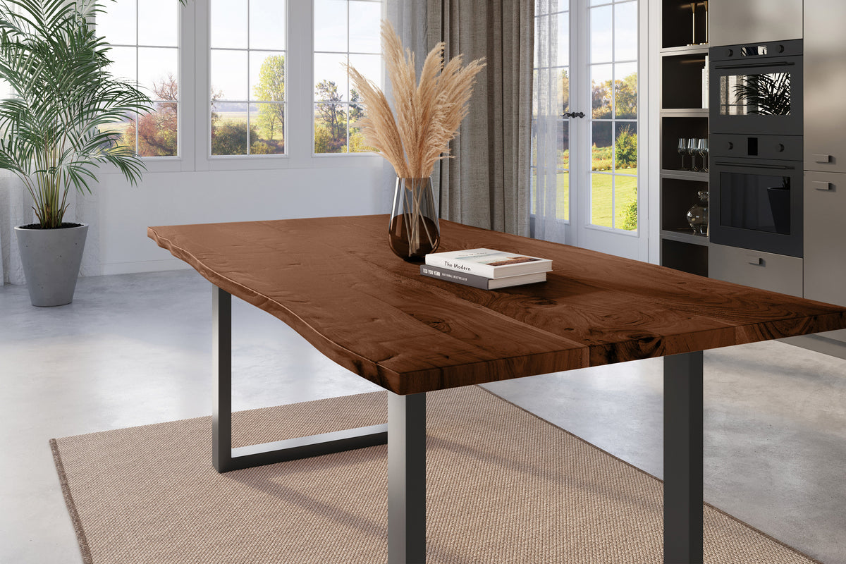 #180x90 #nussbaumfarben #u-gestellschwarz