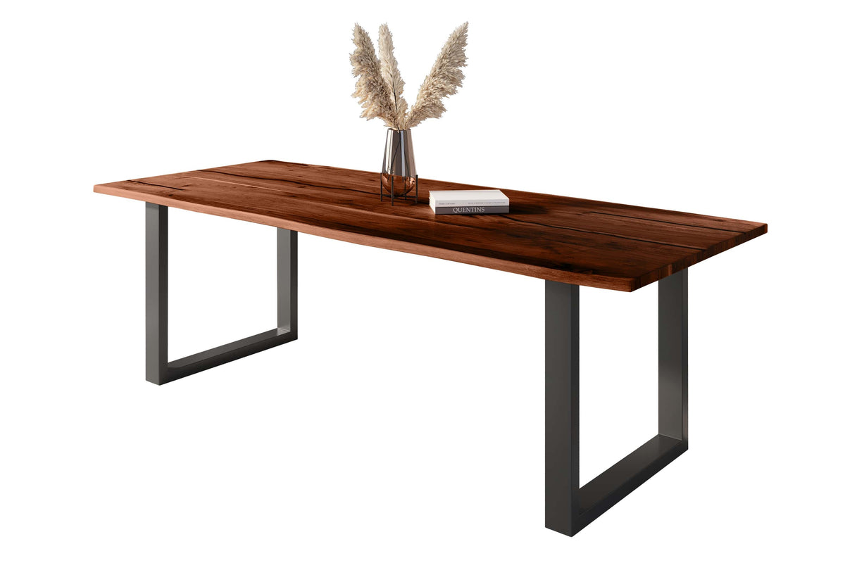 #260x100 #nussbaumfarben #u-gestellschwarz