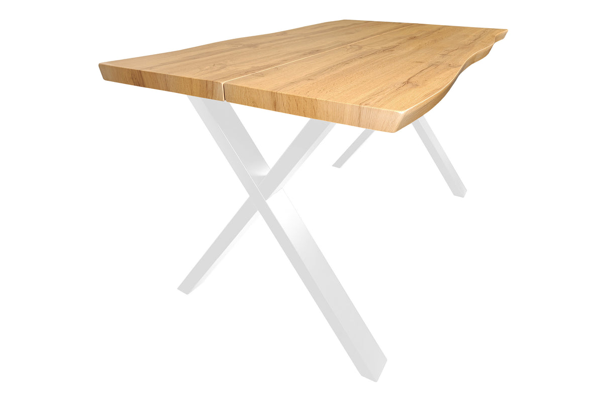 #140x80 #eichefarben #x-gestellweiß