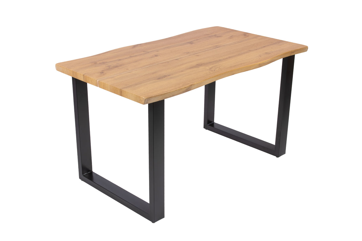 #140x80 #eichefarben #u-gestellschwarz