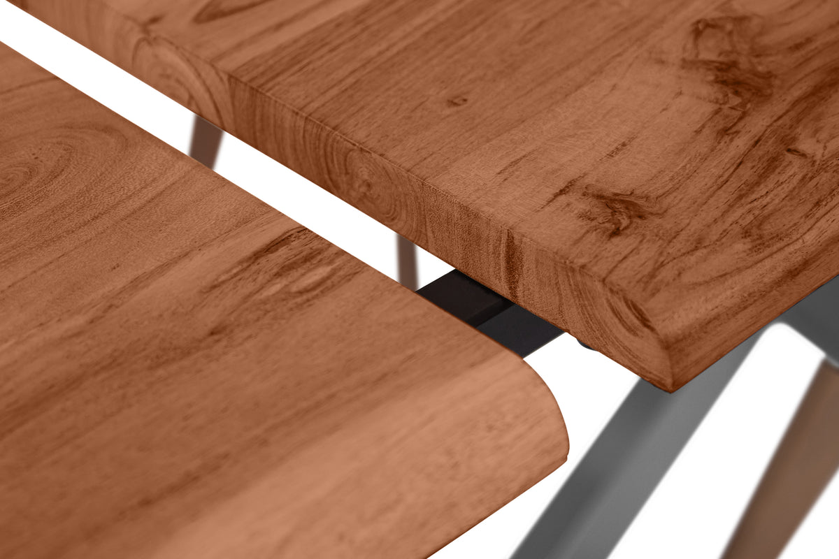 #180x90 #nussbaumfarben #spider-gestellsilber