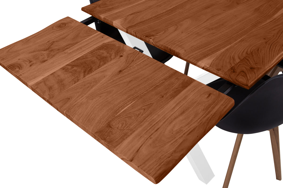 #180x90 #nussbaumfarben #x-gestellweiß
