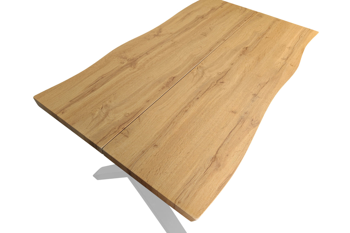 #140x80 #eichefarben #x-gestellsilber