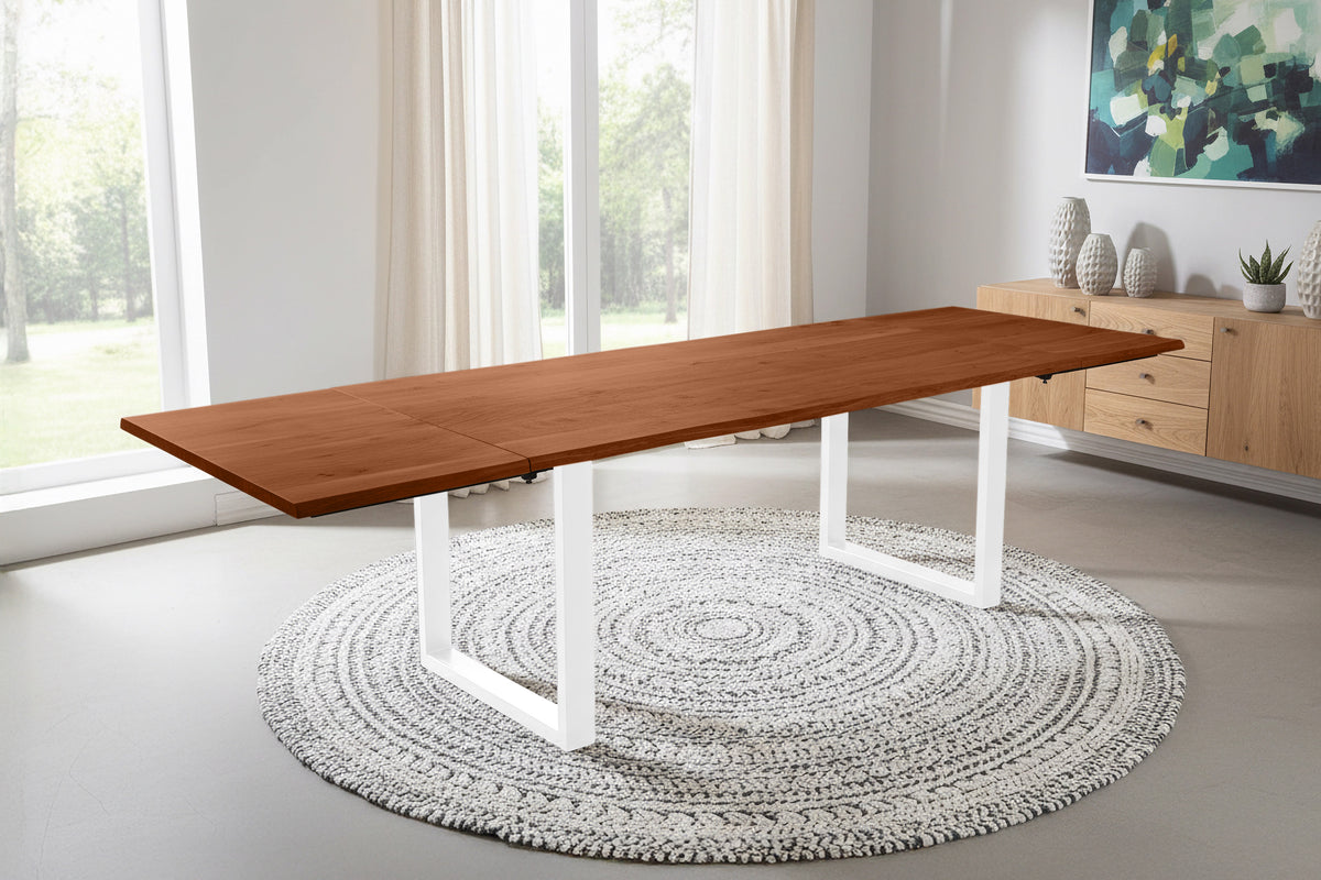#180x90 #nussbaumfarben #u-gestellweiß