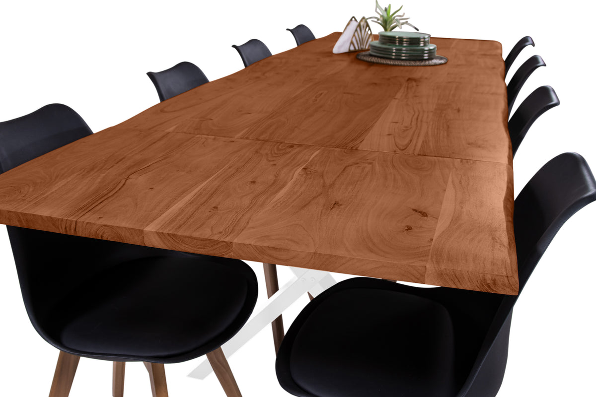 #180x90 #nussbaumfarben #x-gestellweiß