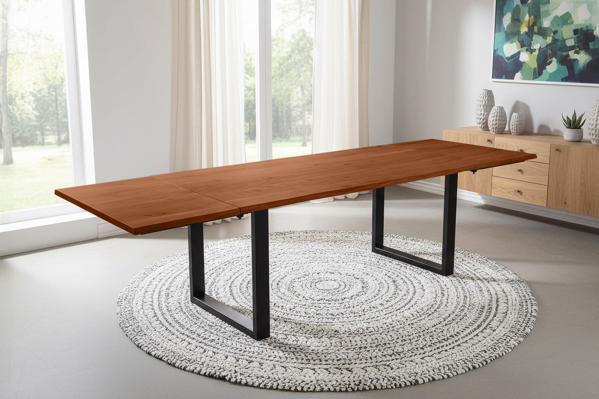 #180x90 #nussbaumfarben #u-gestellschwarz