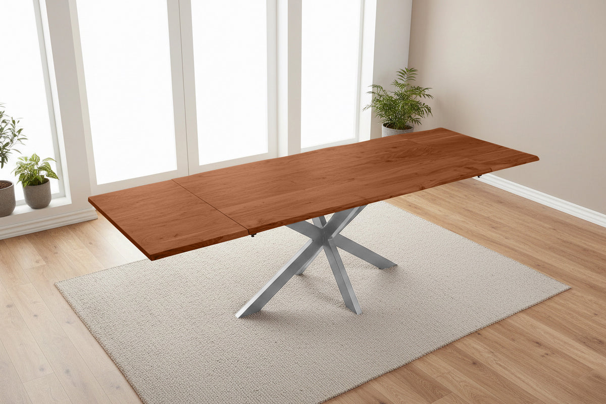 #180x90 #nussbaumfarben #spider-gestellsilber