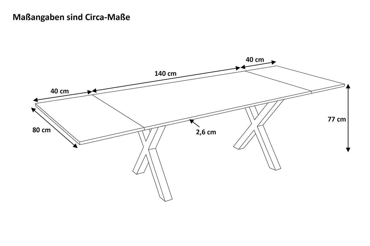 #140x80 #x-gestellweiß