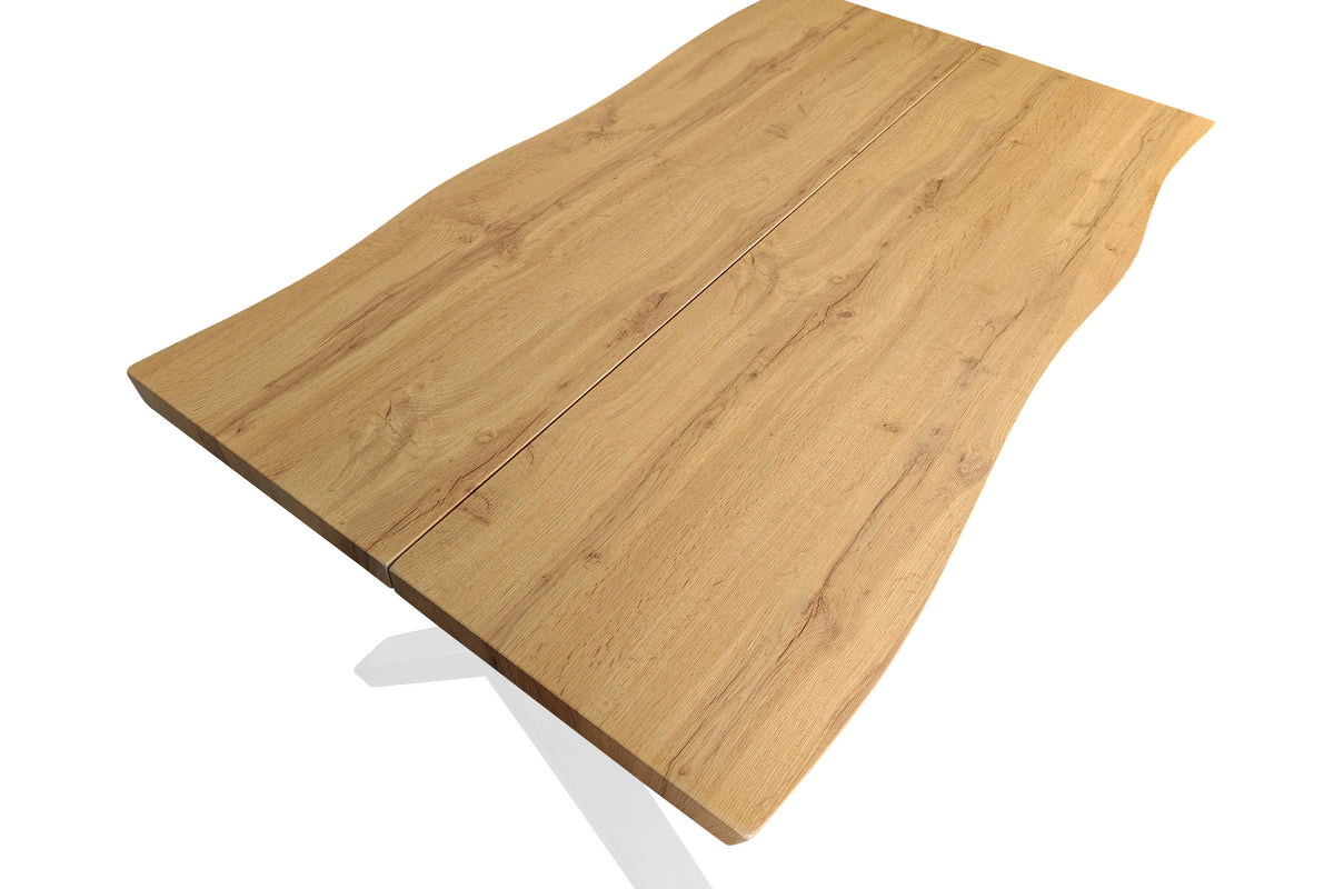 #140x80 #eichefarben #x-gestellweiß