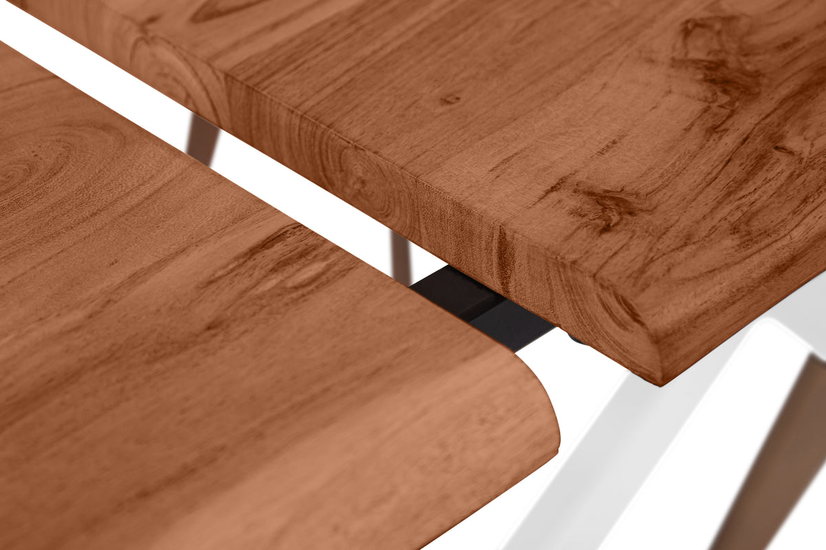 #180x90 #nussbaumfarben #spider-gestellweiß