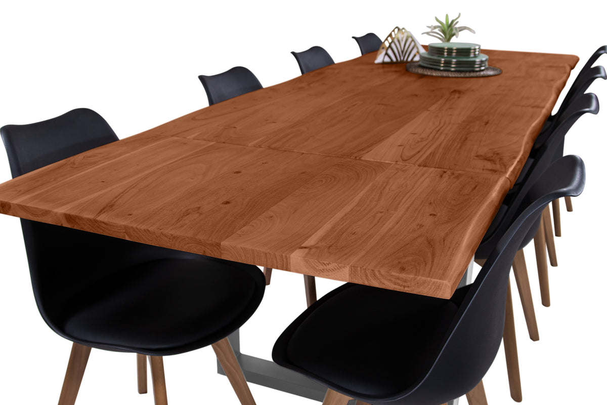 #180x90 #nussbaumfarben #u-gestellsilber