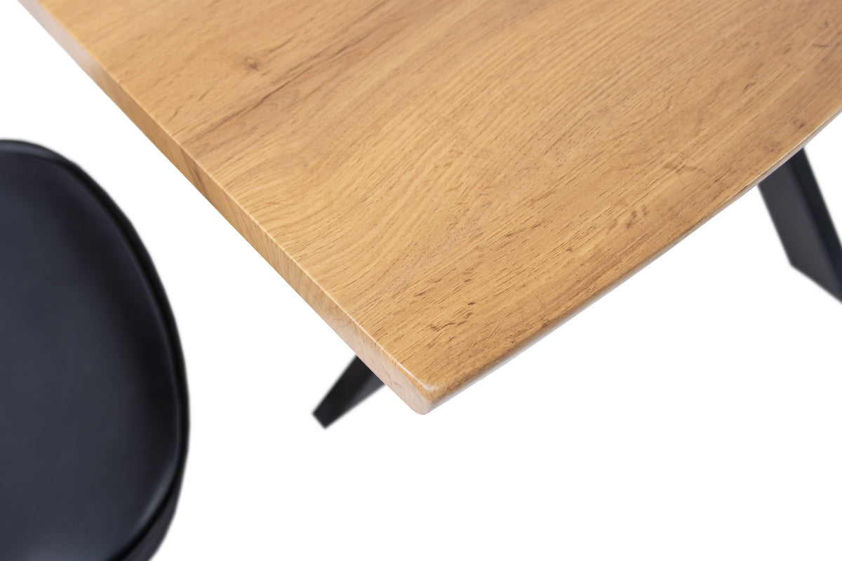 #140x80 #eichefarben #spider-gestellschwarz