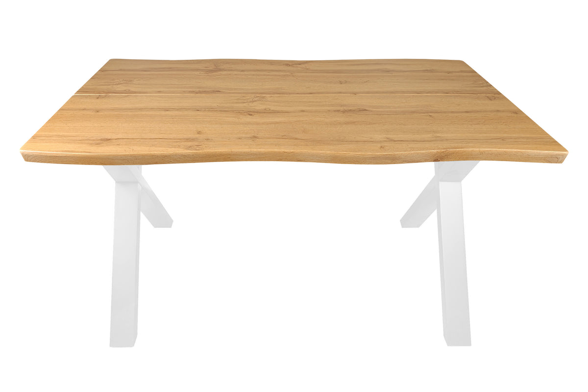 #140x80 #eichefarben #x-gestellweiß