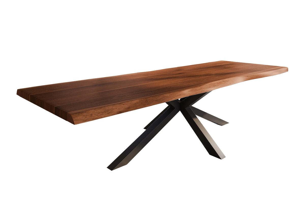 #350x120 #nussbaumfarben #spider-gestellschwarz