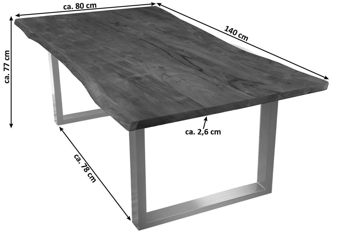 #140x80 #nussbaumfarben #silber