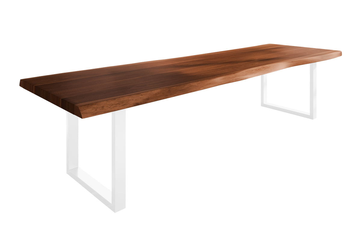#350x120 #nussbaumfarben #u-gestellweiß