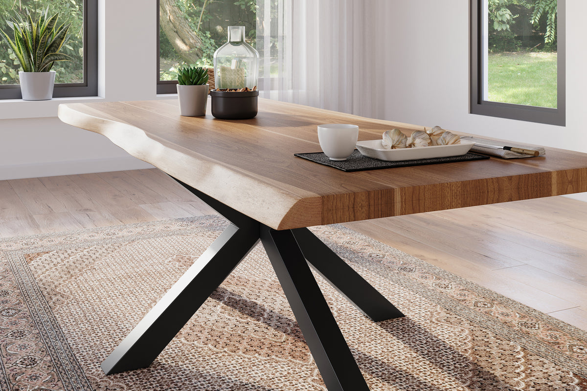 #240x100 #akazienaturfarben #spider-gestellschwarz