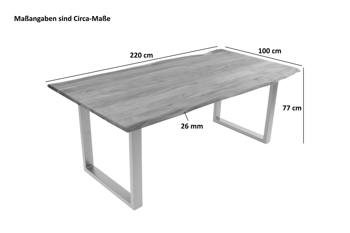 #220x100 #u-gestellsilber