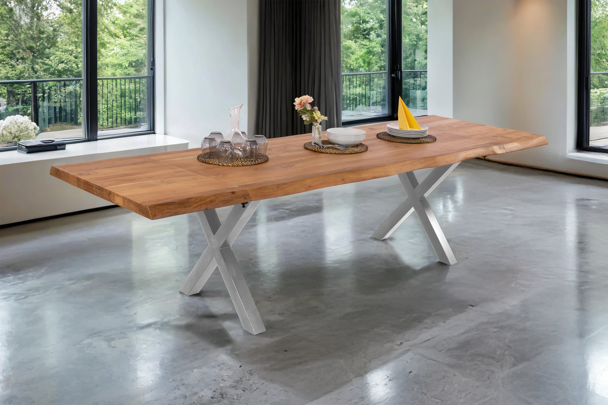 #200(300)x100 #naturfarben #x-gestellsilber