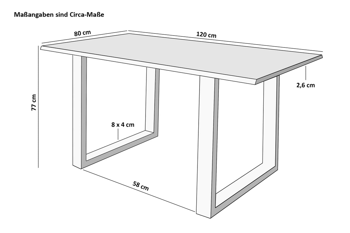 #120x80 #u-gestellschwarz