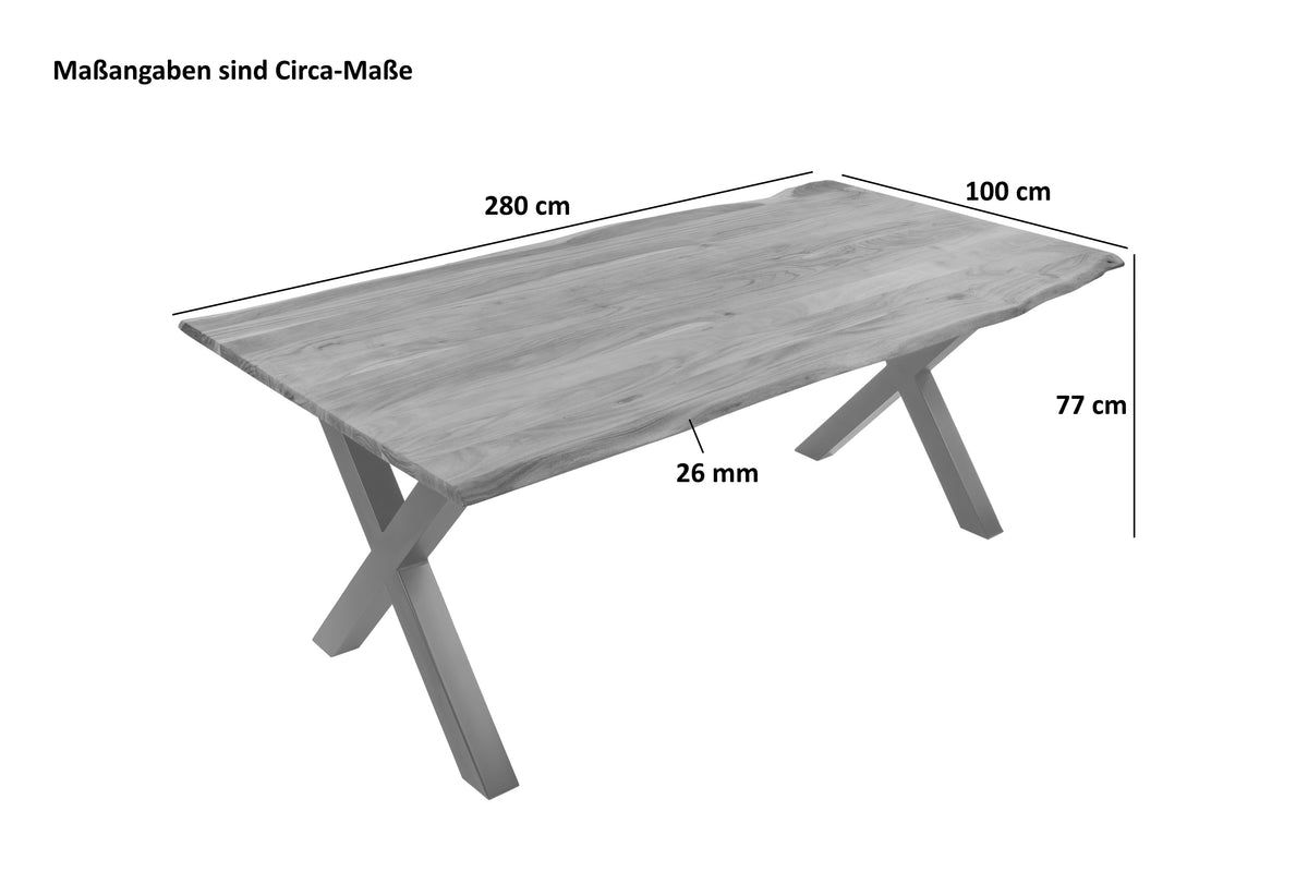 #280x100 #x-gestellsilber