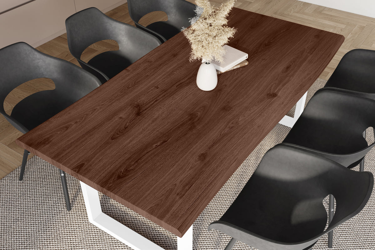 #240x100 #holznussbaum-optik #u-gestellweiß