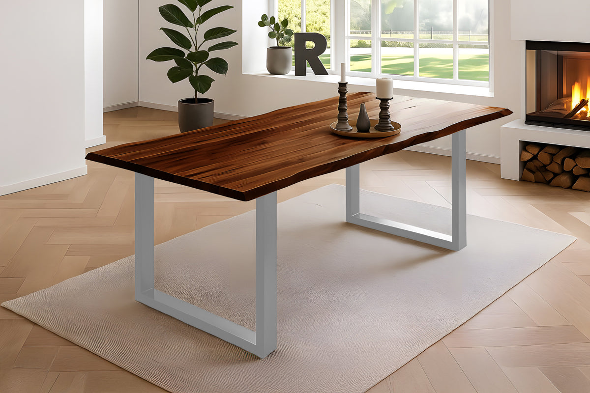 #120x80 #nussbaumfarben #silber