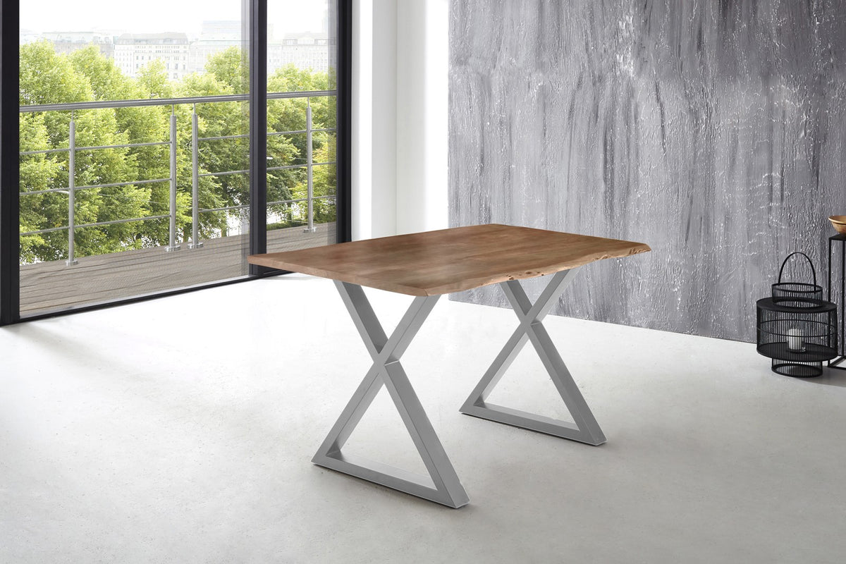 #180x90 #naturfarben #x-gestellsilber