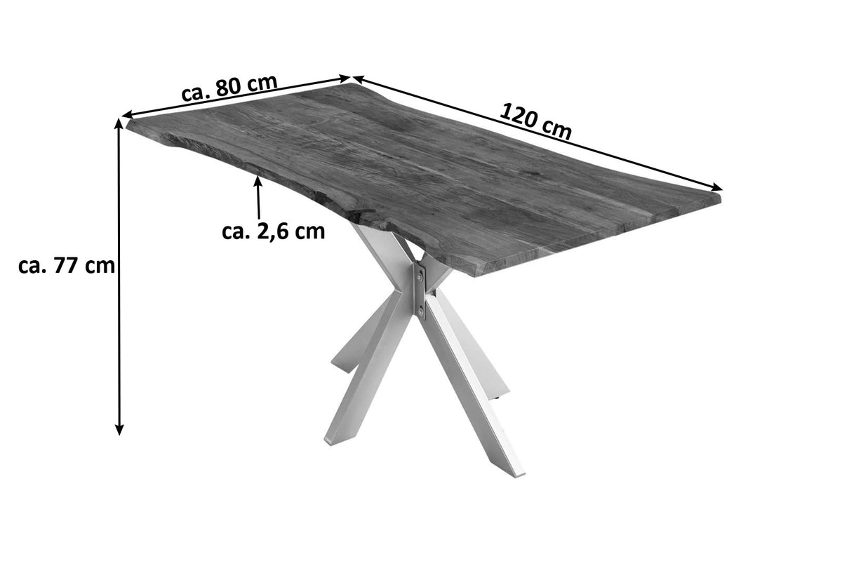 #120x80 #nussbaumfarben #silber