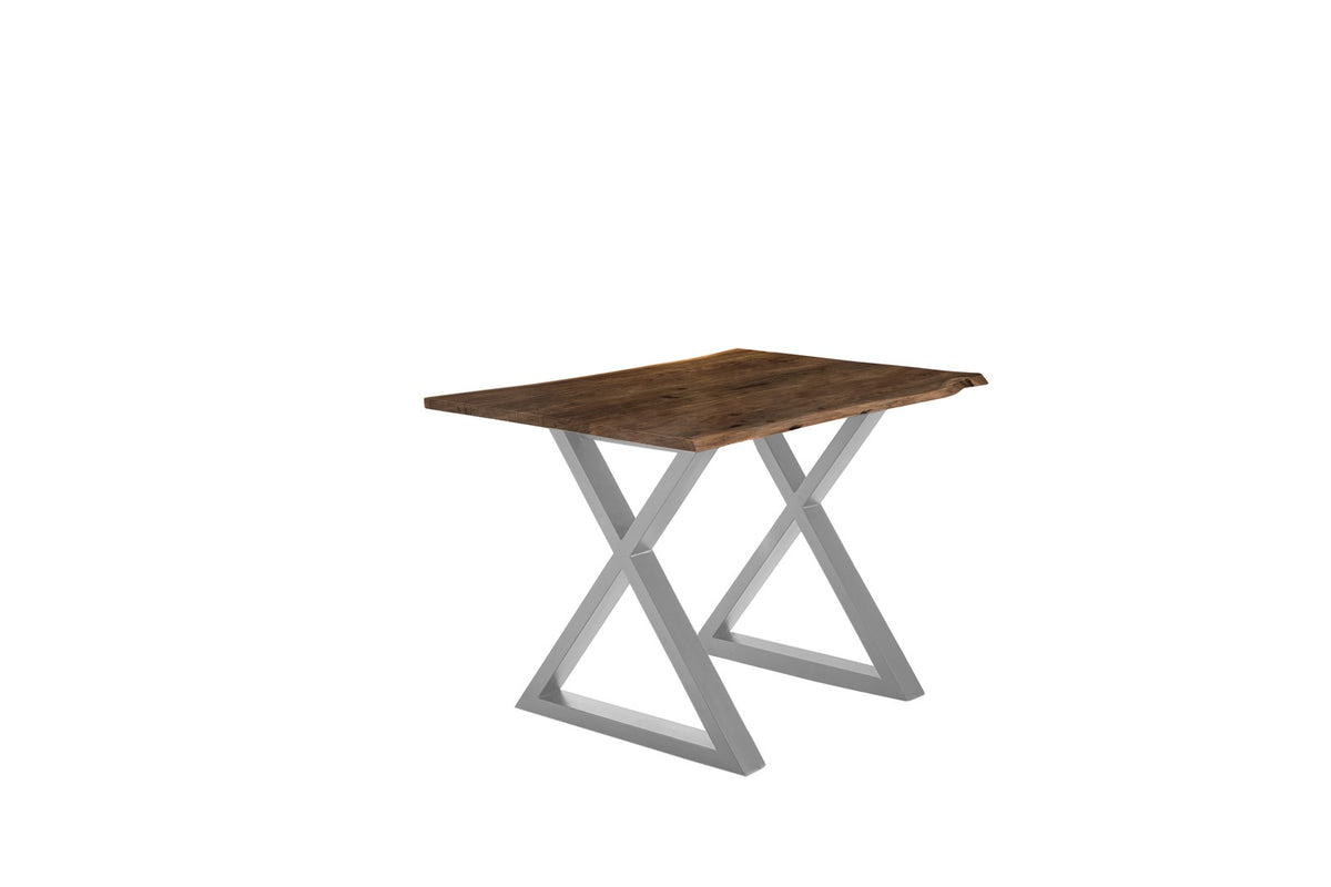 #120x80 #nussbaumfarben #x-gestellsilber