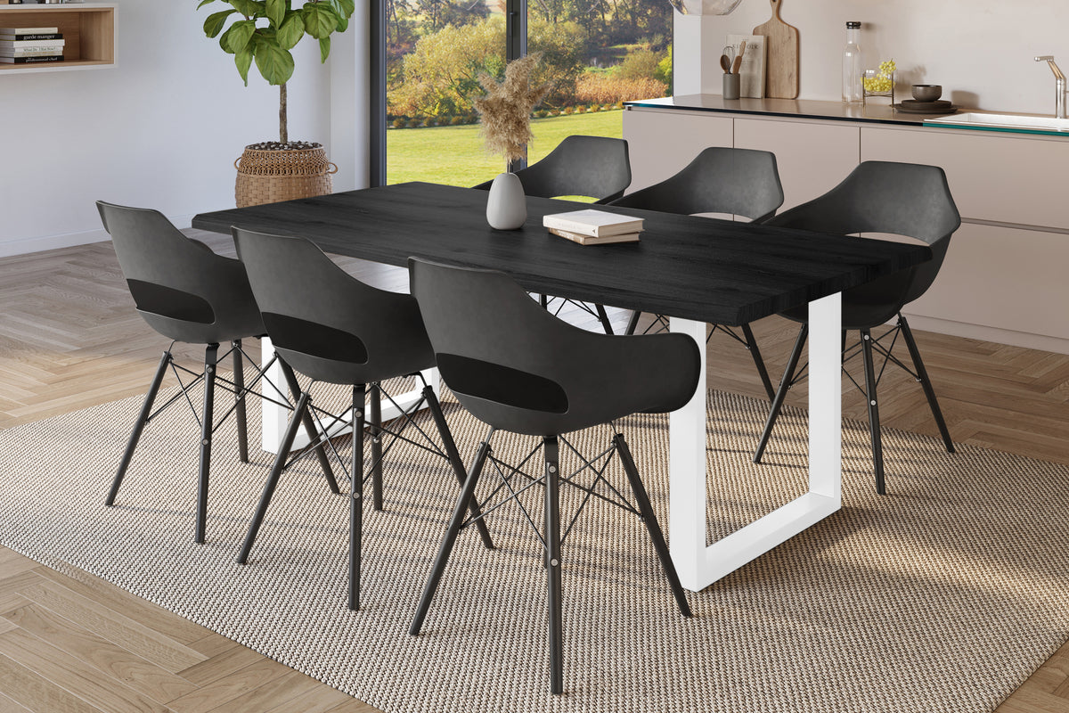 #220x100 #holzgrau-optik #u-gestellweiß