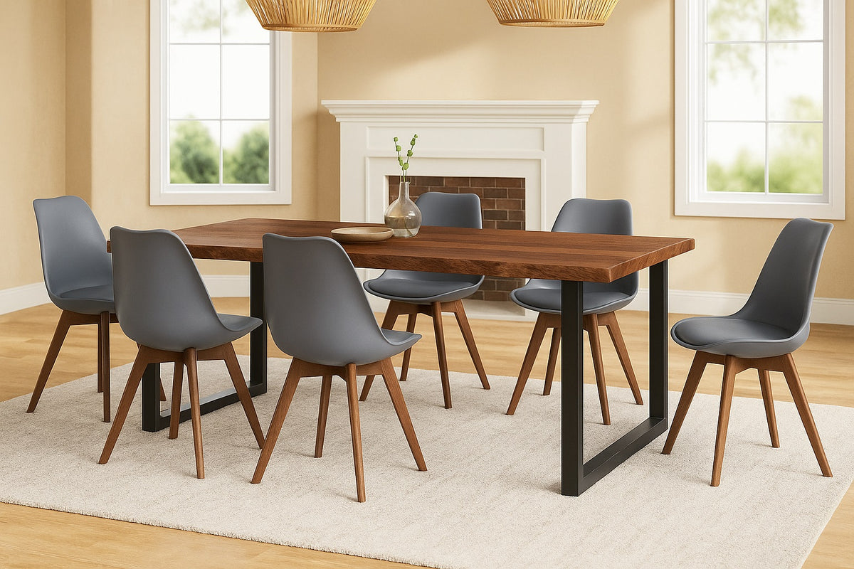 #220x100 #holznussbaum-optik #7tlg.weiß