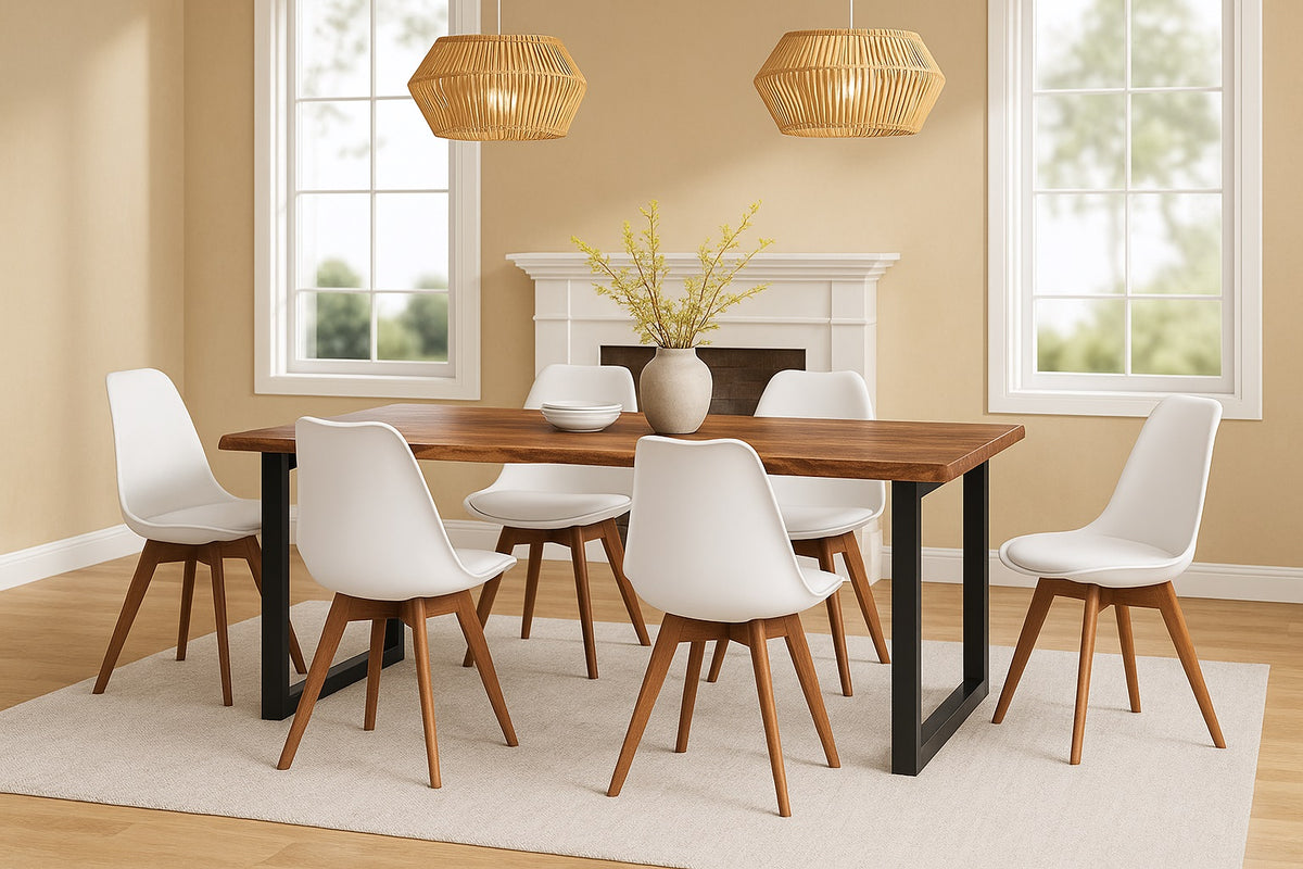 #220x100 #holznussbaum-optik #7tlg.grau