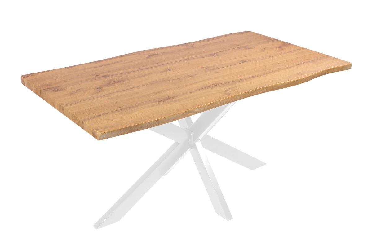 #160x85 #holzwildeiche-optik #spider-gestellweiß