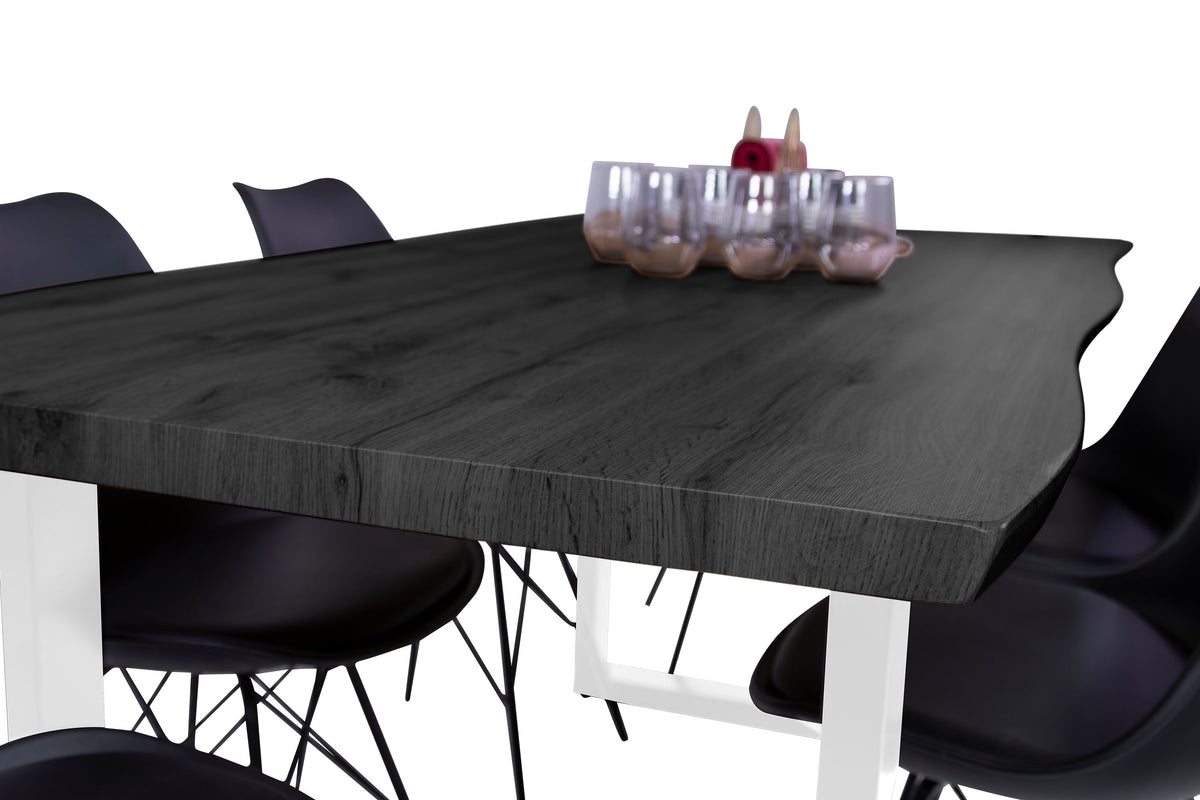 #160x85 #holzgrau-optik #u-gestellweiß
