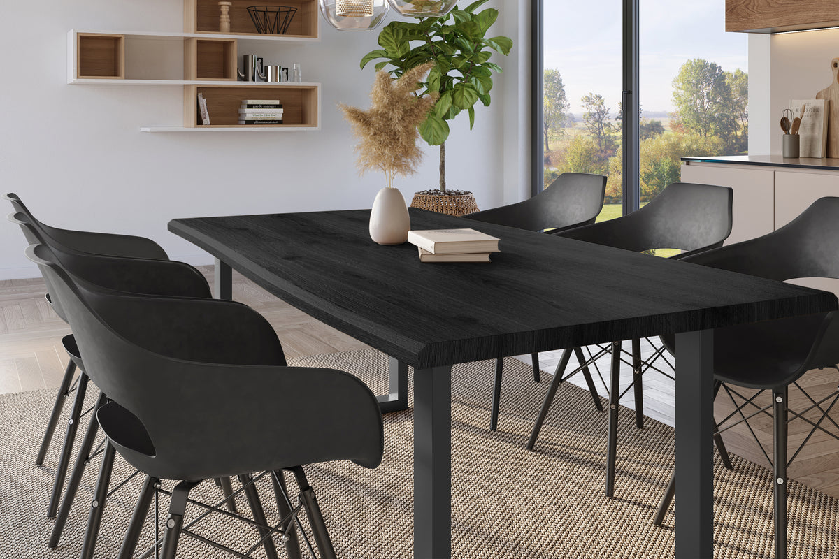 #220x100 #holzgrau-optik #u-gestellschwarz