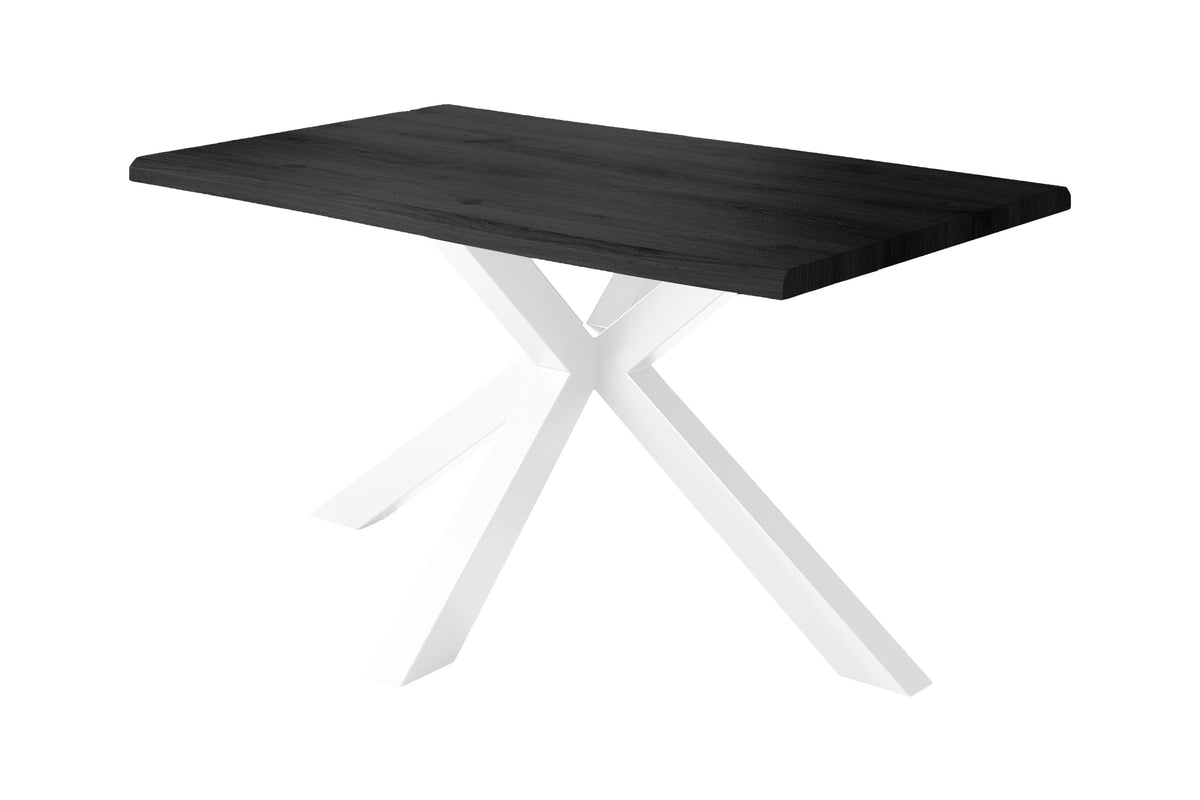 #140x80 #holzgrau-optik #spider-gestellweiß