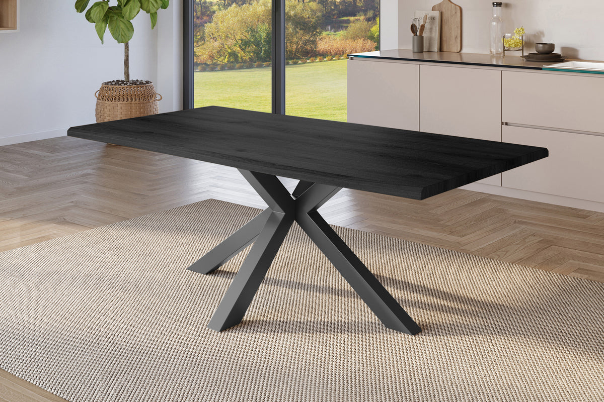 #240x100 #holzgrau-optik #spider-gestellschwarz