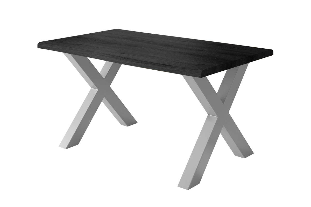 #120x80 #holzgrau-optik #x-gestellsilber