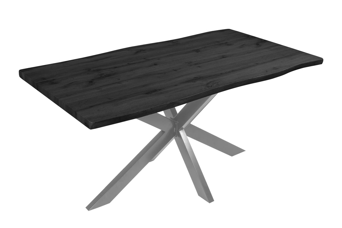 #160x85 #holzgrau-optik #spider-gestellsilber