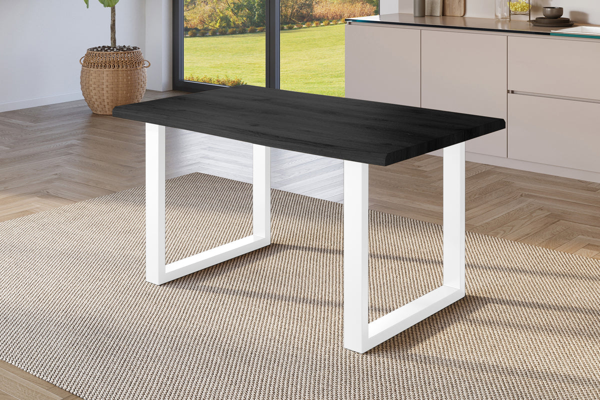 #140x80 #holzgrau-optik #u-gestellweiß