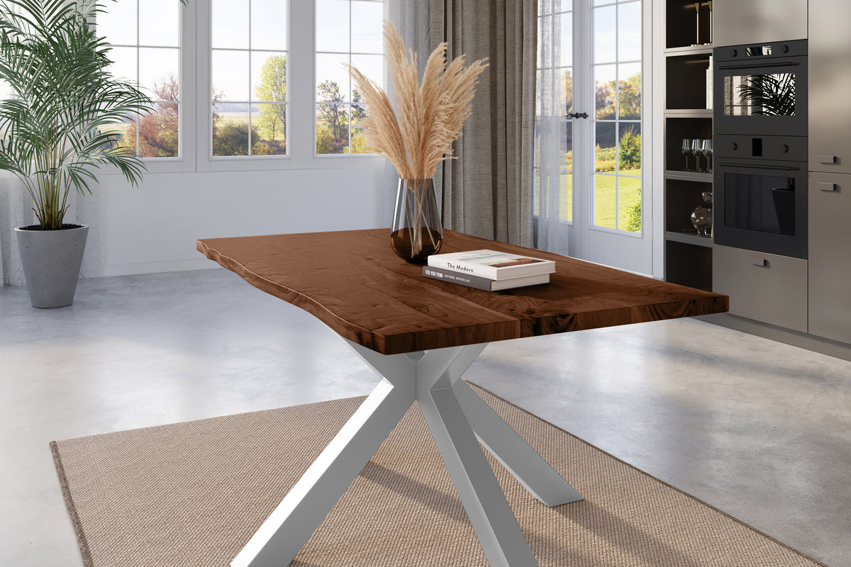 #140x80 #nussbaumfarben #silber