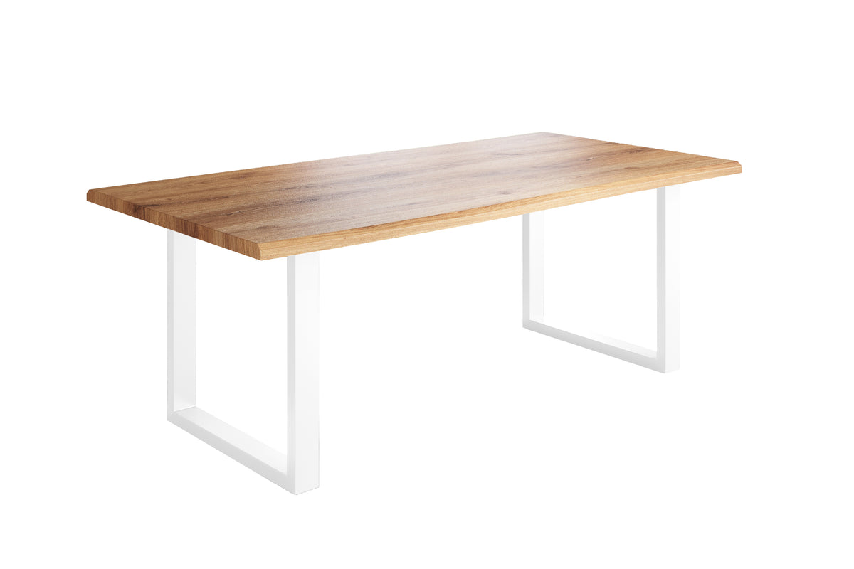 #220x100 #holzwildeiche-optik #u-gestellweiß