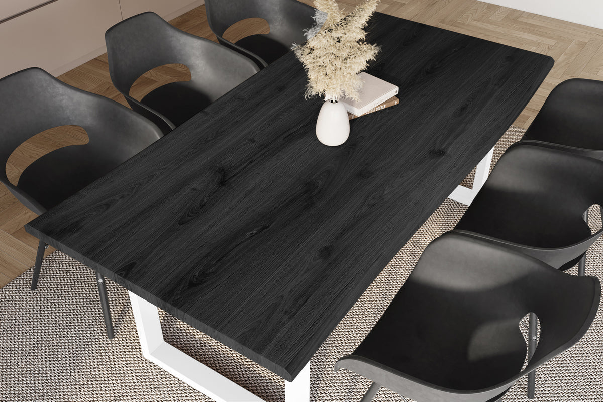 #220x100 #holzgrau-optik #u-gestellweiß