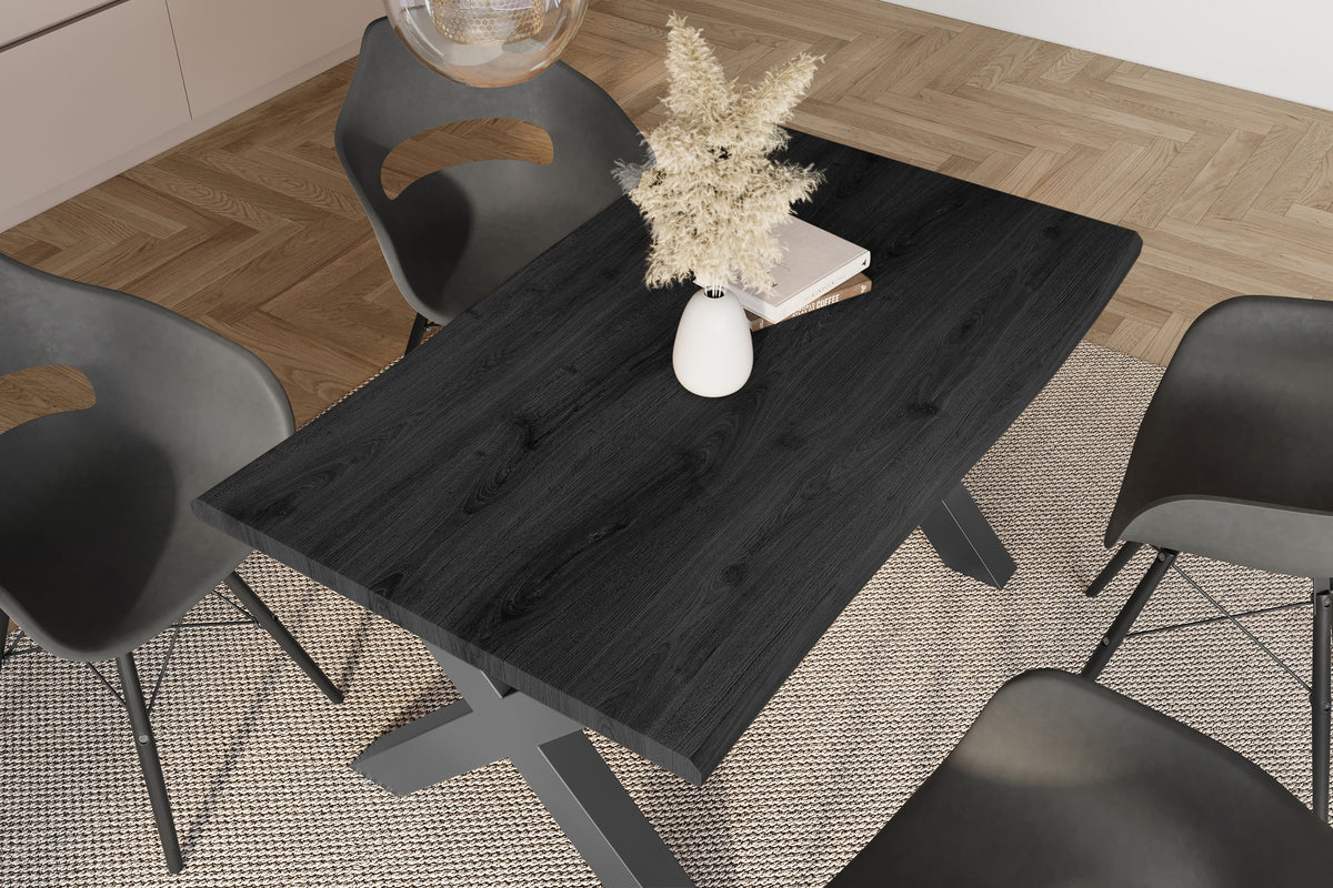 #120x80 #holzgrau-optik #x-gestellschwarz