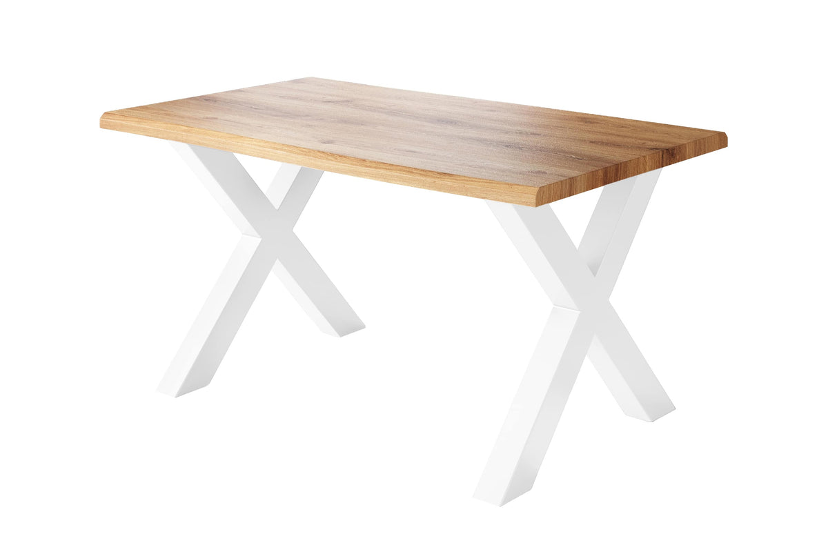 #120x80 #holzwildeiche-optik #x-gestellweiß