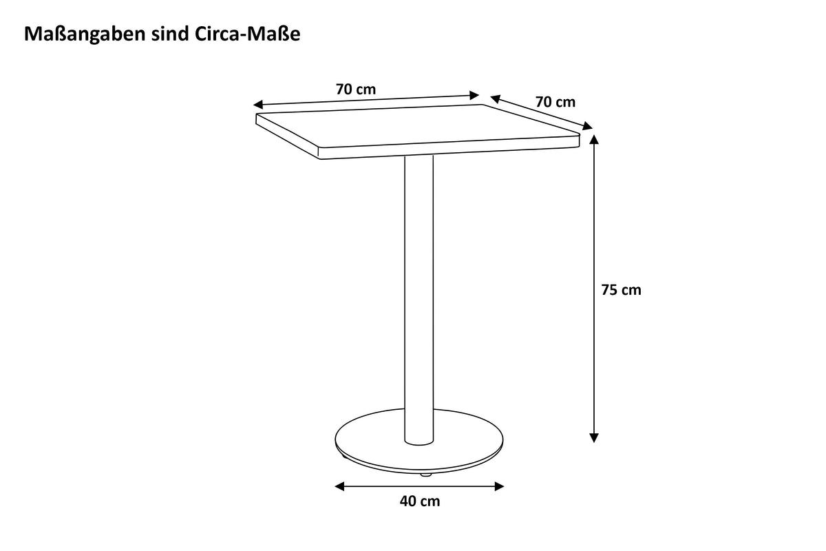 #70x70 #säulen-gestellrundsilber